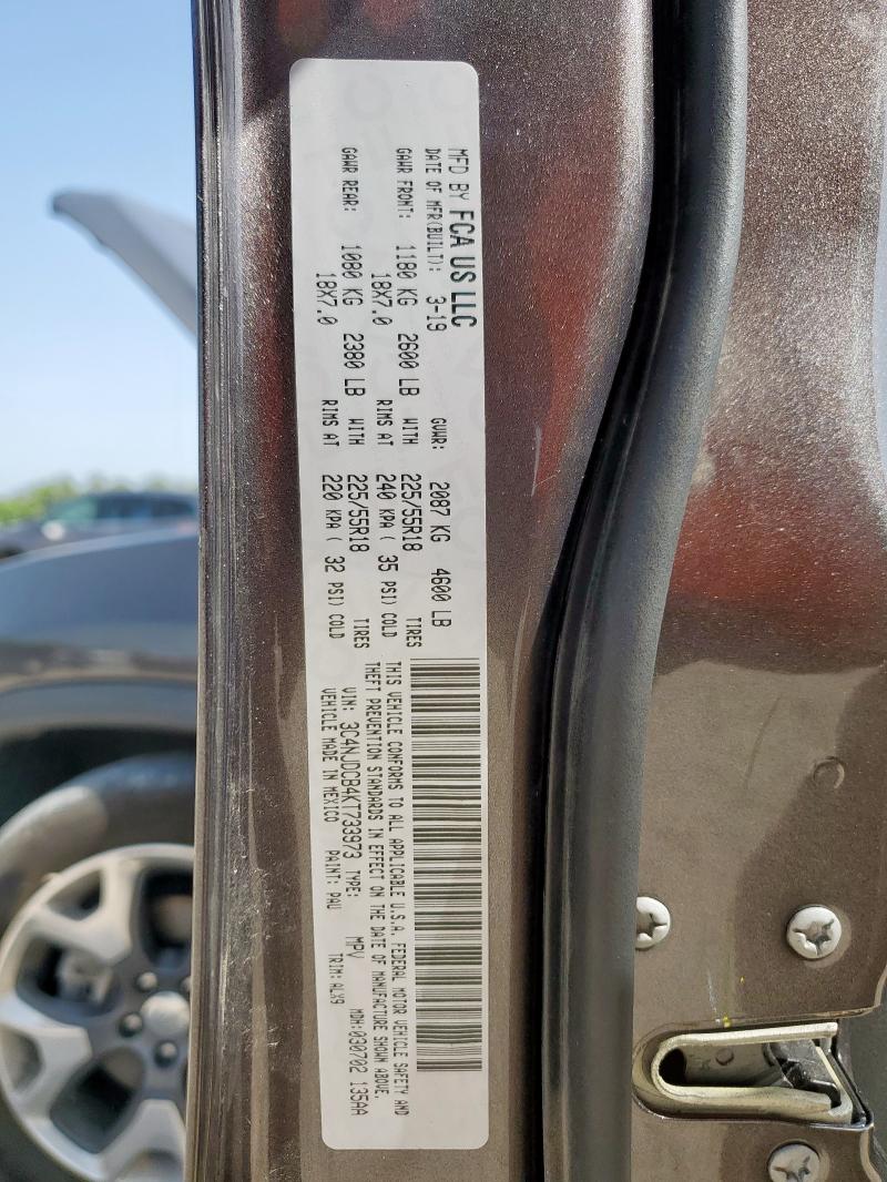 3C4NJDCB4KT733973 - 2019 JEEP COMPASS LIMITED GRAY photo 13