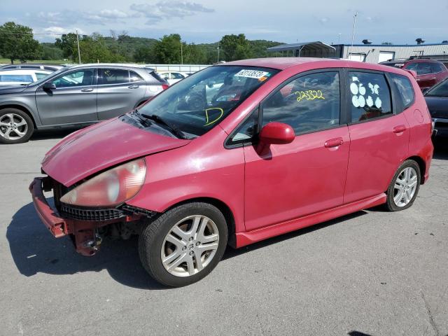 JHMGD38627S036895 - 2007 HONDA FIT S წითელი ფოტო 1