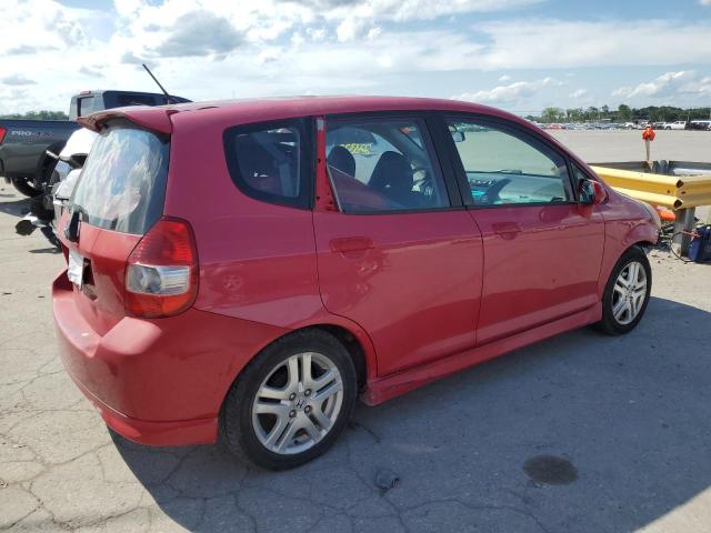 JHMGD38627S036895 - 2007 HONDA FIT S წითელი ფოტო 3