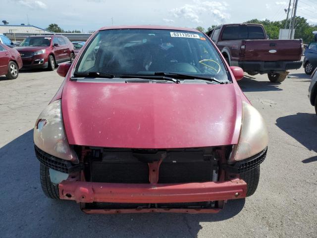 JHMGD38627S036895 - 2007 HONDA FIT S წითელი ფოტო 5