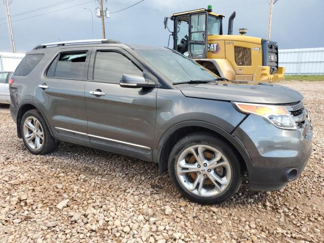 1FM5K8F82FGB67435 - 2019 FORD EXPLORER LIMITED Gris foto 4