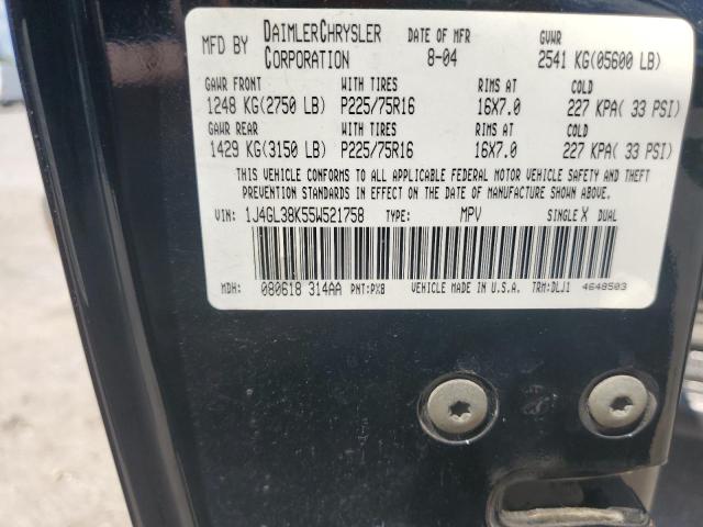 1J4GL38K55W521758 - 2005 JEEP LIBERTY RENEGADE 黑色 照片 13