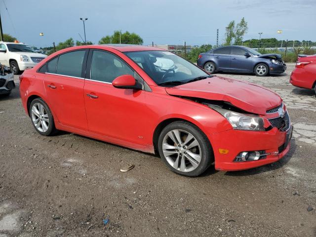 1G1PG5SB8E7477742 - 2014 CHEVROLET CRUZE LTZ RED photo 4