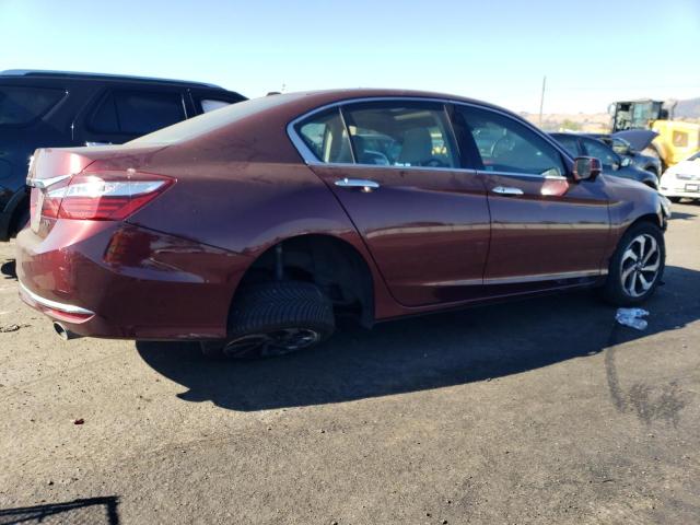 1HGCR3F85GA000678 - 2016 HONDA ACCORD EXL RED photo 3