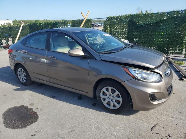 KMHCT4AE3EU693079 - 2014 HYUNDAI ACCENT GLS BROWN photo 4