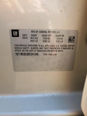 1G11B5SL5EF241343 - 2014 CHEVROLET MALIBU LS 金色 照片 12