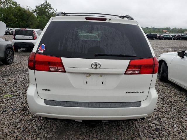 5TDZA23C25S296472 - 2005 TOYOTA SIENNA CE WHITE photo 6