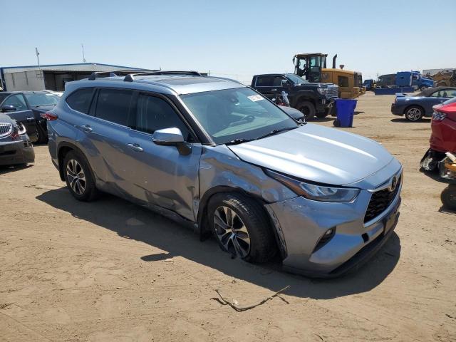 5TDHZRBH5LS031648 - 2020 TOYOTA HIGHLANDER XLE BLUE photo 4