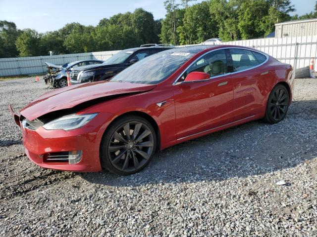 5YJSA1E11HF210360 - 2017 TESLA MODEL S RED photo 1