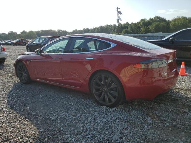 5YJSA1E11HF210360 - 2017 TESLA MODEL S RED photo 2