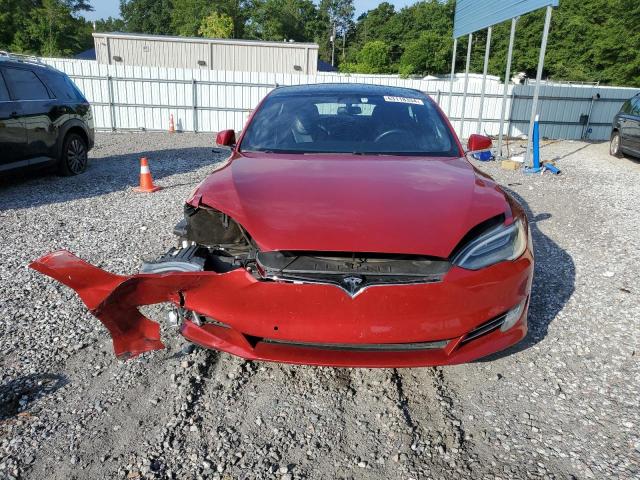 5YJSA1E11HF210360 - 2017 TESLA MODEL S RED photo 5