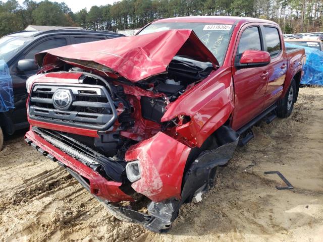 3TMCZ5AN4KM275963 - 2019 TOYOTA TACOMA DOUBLE CAB 红色 照片 2