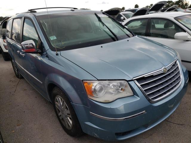 2A8HR64X88R788586 - 2008 CHRYSLER TOWN & COU LIMITED BLUE photo 1