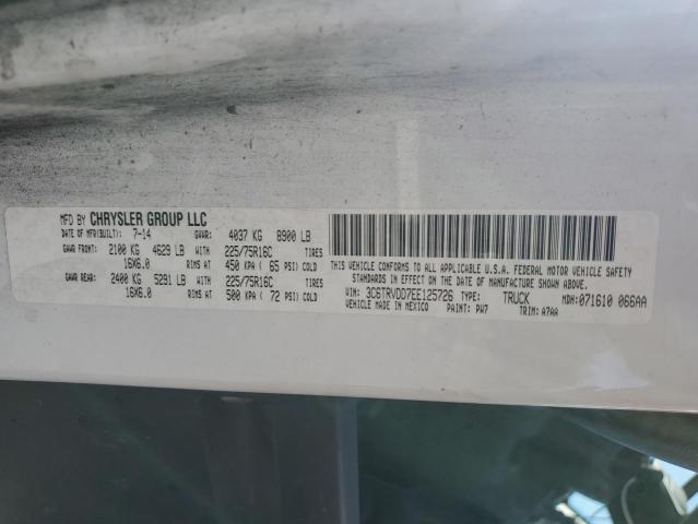 3C6TRVDD7EE125726 - 2014 RAM PROMASTER 2500 HIGH 白色 照片 13