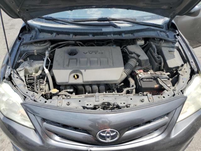 2T1BU4EE8CC882246 - 2012 TOYOTA COROLLA BASE CHARCOAL photo 11