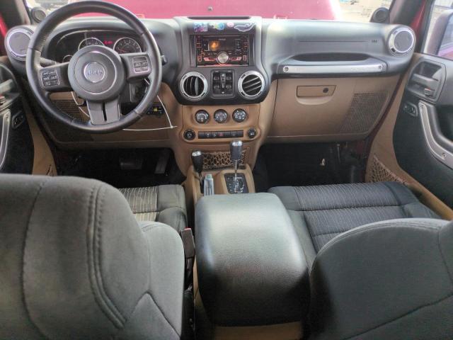 1C4HJWEG3CL195832 - 2012 JEEP WRANGLER U SAHARA MAROON photo 8