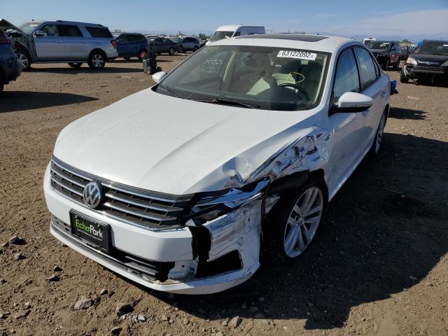 1VWLA7A39KC002601 - 2019 VOLKSWAGEN PASSAT WOLFSBURG WHITE photo 2