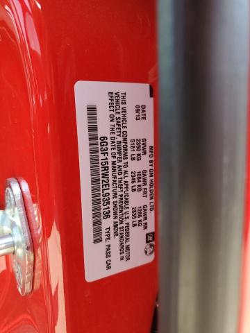 6G3F15RW2EL935136 - 2014 CHEVROLET SS RED photo 12