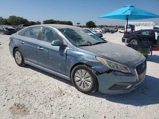 KMHE24L18GA011050 - 2016 HYUNDAI SONATA HYBRID BLUE photo 4