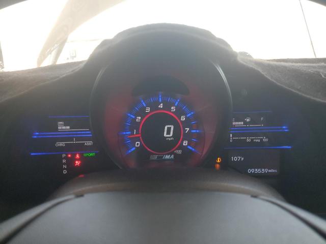 JHMZF1D66DS003097 - 2013 HONDA CR-Z EX WHITE photo 9