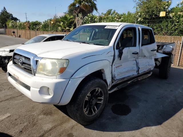 5TEKU72N17Z442522 - 2007 TOYOTA TACOMA DOUBLE CAB PRERUNNER LONG BED WHITE photo 1