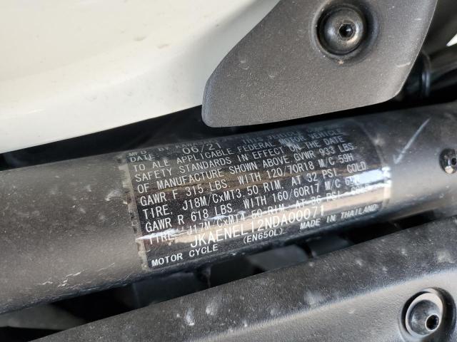 JKAENEL12NDA00071 - 2022 KAWASAKI EN650 L BLACK photo 10