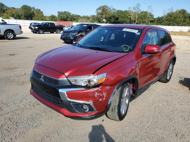 JA4AP3AU2GZ054516 - 2016 MITSUBISHI OUTLANDER ES RED photo 2