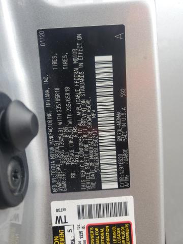 5TDGZRAH5LS502131 - 2020 TOYOTA HIGHLANDER XLE SILVER photo 13