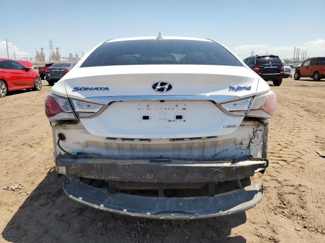 KMHEC4A45DA080168 - 2013 HYUNDAI SONATA HYBRID WHITE photo 6