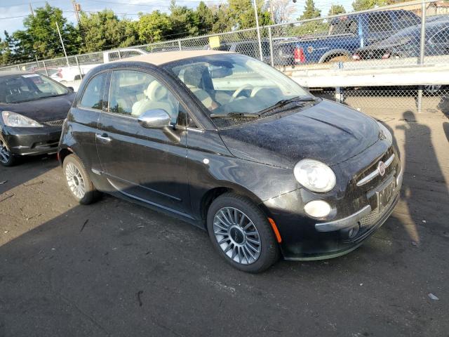 3C3CFFER4DT534525 - 2013 FIAT 500 LOUNGE BLACK photo 4