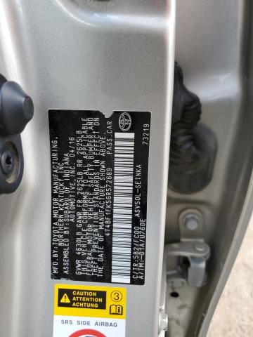 4T4BF1FK5GR572689 - 2016 TOYOTA CAMRY LE GOLD photo 13