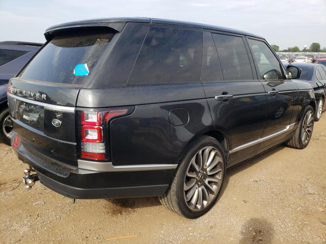 SALGV2TF4FA197195 - 2015 LAND ROVER RANGE ROVE AUTOBIOGRAPHY BLACK photo 3