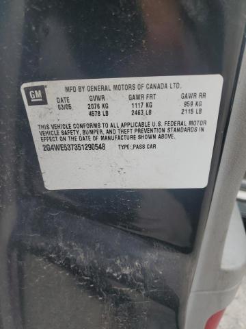 2G4WE537351290548 - 2005 BUICK LACROSSE CXS 黑色 照片 12