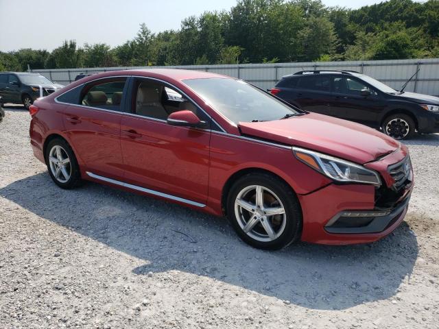 5NPE34AF4HH454208 - 2017 HYUNDAI SONATA SPORT RED photo 4