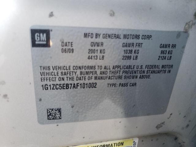 1G1ZC5EB7AF101002 - 2010 CHEVROLET MALIBU 1LT 米色 照片 13