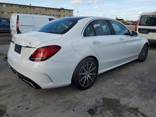 55SWF8GB6LU332432 - 2020 MERCEDES-BENZ C 63 AMG WHITE photo 3