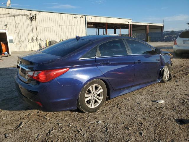 5NPEB4ACXEH835761 - 2014 HYUNDAI SONATA GLS BLUE photo 3