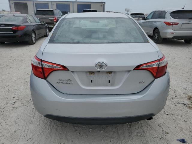 5YFBURHE9FP302919 - 2015 TOYOTA COROLLA L SILVER photo 6