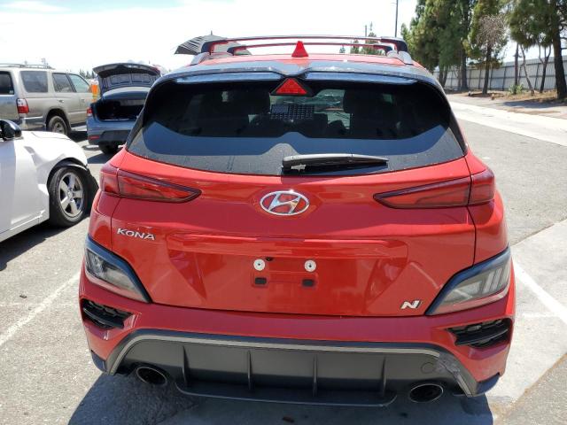 KM8KH3AC0NU003391 - 2022 HYUNDAI KONA N BASE RED photo 6