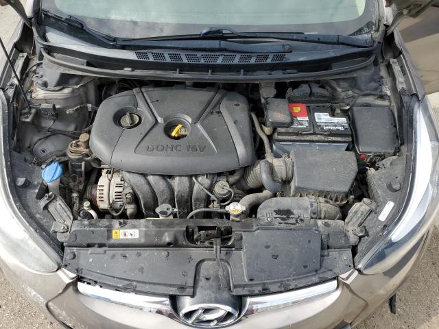 5NPDH4AE0EH527493 - 2014 HYUNDAI ELANTRA SE GRAY photo 11