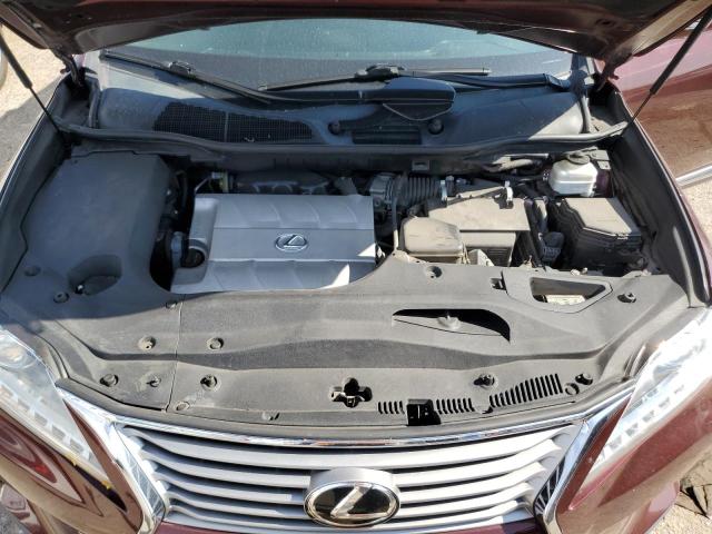 2T2ZK1BA5FC150841 - 2015 LEXUS RX 350 BURGUNDY photo 12