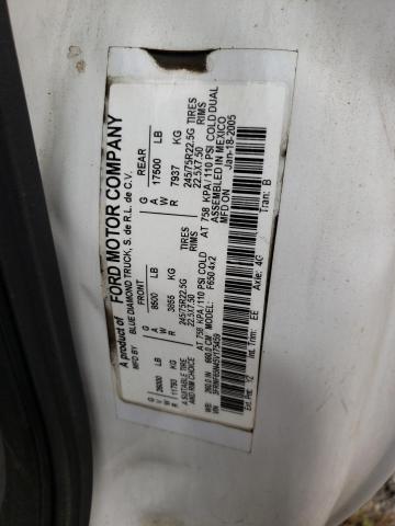 3FRNF65N45V175459 - 2005 FORD F650 SUPER DUTY WHITE photo 10