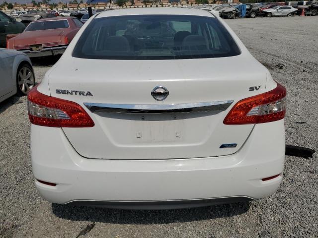 3N1AB7APXDL635662 - 2013 NISSAN SENTRA S WHITE photo 6