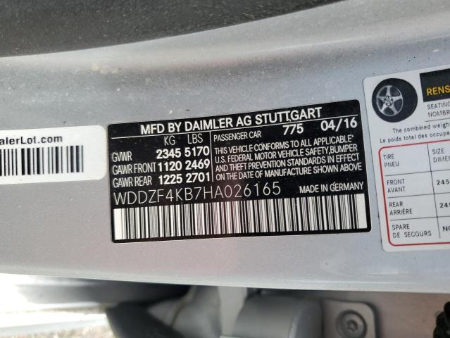 WDDZF4KB7HA026165 - 2017 MERCEDES-BENZ E 300 4MATIC SILVER photo 13