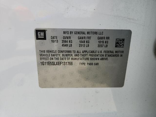 1G11E5SLXEF131766 - 2014 CHEVROLET MALIBU 2LT WHITE photo 13