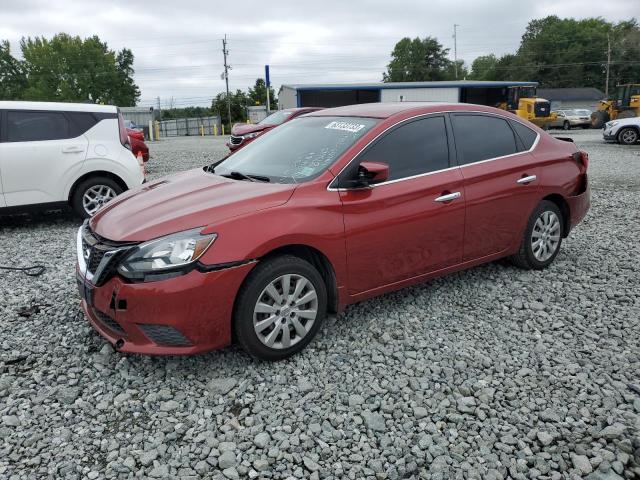3N1AB7AP5GY230347 - 2016 NISSAN SENTRA S RED photo 1