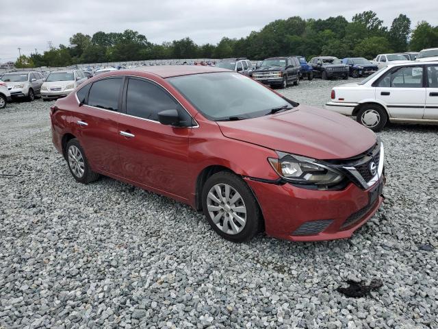 3N1AB7AP5GY230347 - 2016 NISSAN SENTRA S RED photo 4