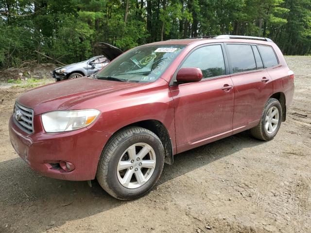 5TDJK3EH4AS009054 - 2010 TOYOTA HIGHLANDER SE RED photo 1