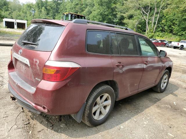 5TDJK3EH4AS009054 - 2010 TOYOTA HIGHLANDER SE RED photo 3