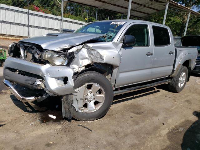 3TMLU4EN8CM081389 - 2012 TOYOTA TACOMA DOUBLE CAB ვერცხლისფერი ფოტო 1